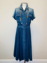 Load image into Gallery viewer, Christian Dior Denim Shirt Dress Size 40