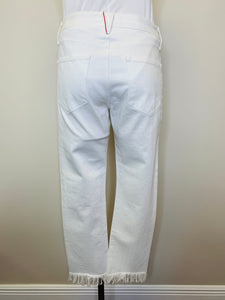 3 x 1 NWT White Bianca Crop Fringe Jean Size 25