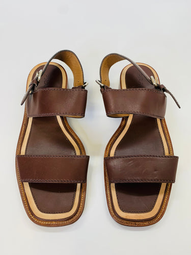 Prada Brown Strappy Sandals Size 39