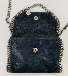 Stella McCartney Black Falabella Mini Cross Body Bag
