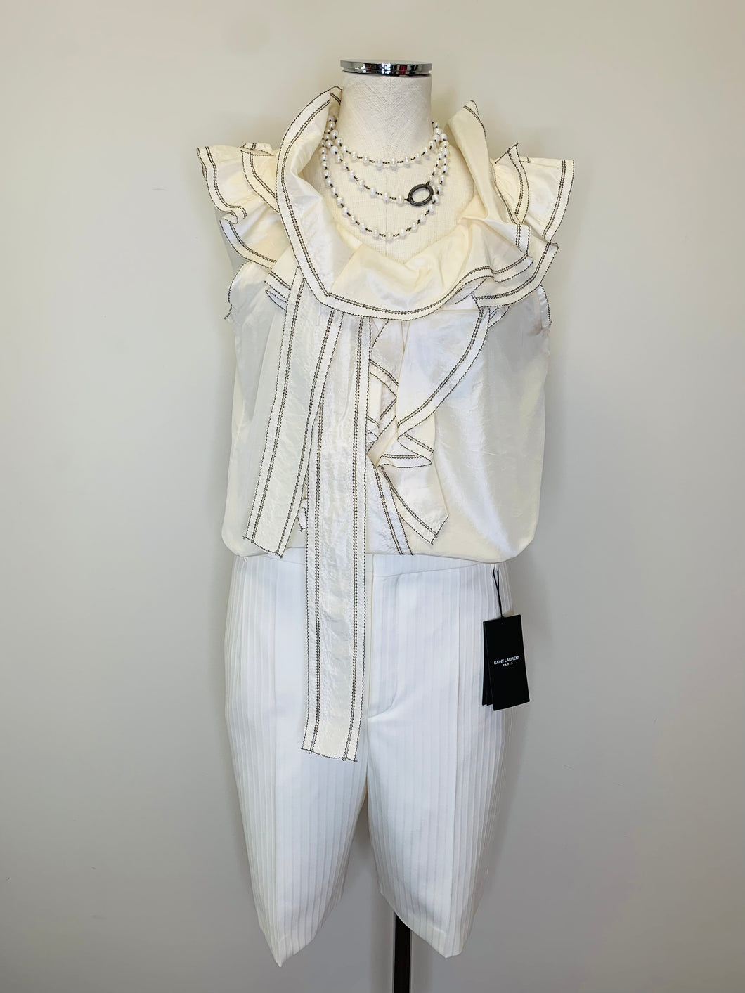 Oscar de la Renta Ruffle Blouse Size 10