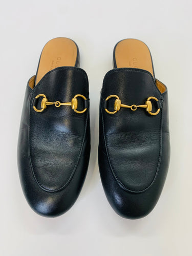 Gucci Black Princetown Slipper Size 34 1/2