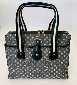 Louis Vuitton Black and White Mini Lin Mary Kate Tote Bag