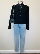 Load image into Gallery viewer, CHANEL Black Short Jacket Size 42