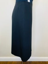 Load image into Gallery viewer, CHANEL Black and Ivory Front Slit Skirt Size 38