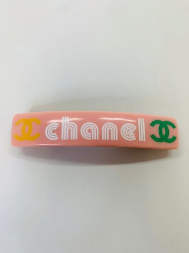 CHANEL Pink CC Barrette
