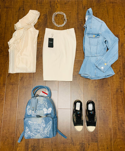 Oscar de la Renta Ruffle Blouse Size 10