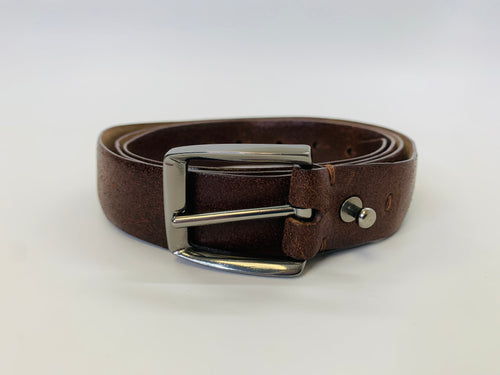 Brunello Cucinelli Brown Leather Belt Size XL