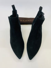Load image into Gallery viewer, Gucci Black Suede Booties Size 39 1/2