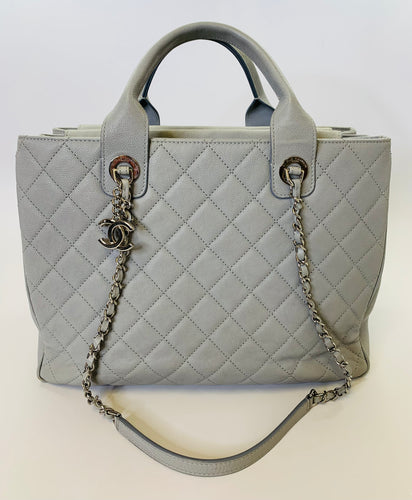 CHANEL Grey Caviar Urban Companion Tote Bag