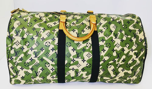 Louis Vuitton x Takashi Murakami Monogramouflage Keepall 55