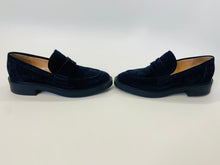 Load image into Gallery viewer, Gianvito Rossi Navy Harris Penny Loafer Size 37