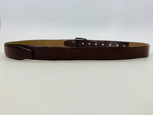 Brunello Cucinelli Brown Leather Belt Size XL