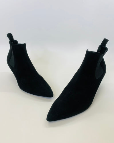 Gucci Black Suede Booties Size 39 1/2