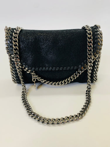 Stella McCartney Black Falabella Mini Cross Body Bag