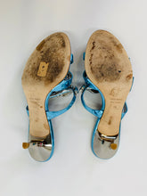 Load image into Gallery viewer, Giuseppe Zanotti Aqua Taz 50 Sandals Size 36