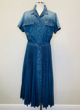 Load image into Gallery viewer, Christian Dior Denim Shirt Dress Size 40