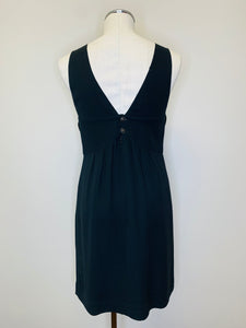 CHANEL Black Dress With CC Buttons Size 40