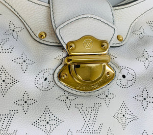 Louis Vuitton White Monogram Mahina Leather Solar PM Bag