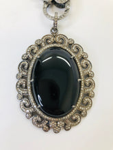 Load image into Gallery viewer, Rainey Elizabeth Black Onyx and Diamond Pendant