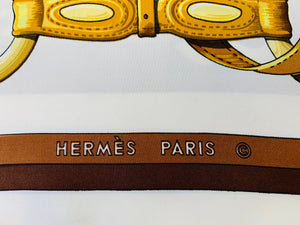Hermès 90 CM Square Silk Coaching Scarf