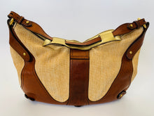 Load image into Gallery viewer, Valentino Garavani Leather and Raffia Shoulder Bag
