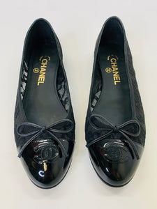 Chanel Black Ballerina Flats
