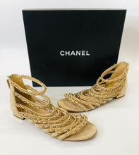 Load image into Gallery viewer, CHANEL Coco Tower Cage Sandals size 38
