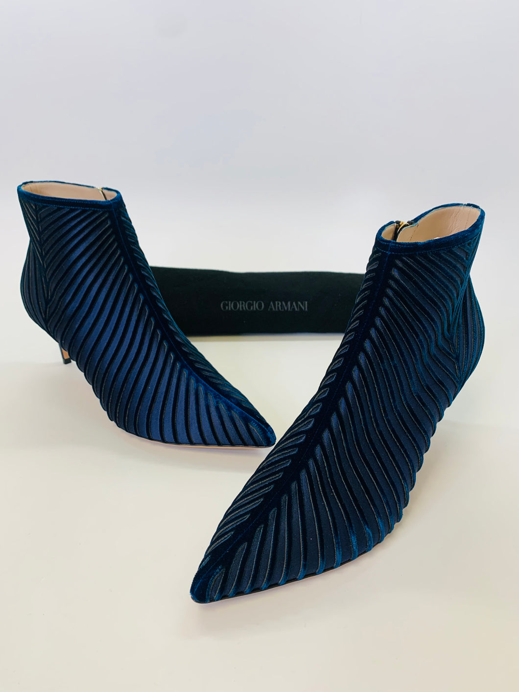 Giorgio Armani Blue Bootie Size 40