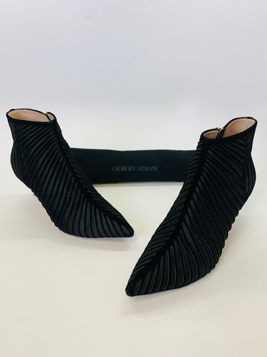 Giorgio Armani Black Bootie Size 40