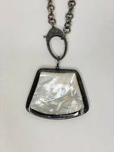 Load image into Gallery viewer, Rainey Elizabeth Large Pearl and Diamond Pendant