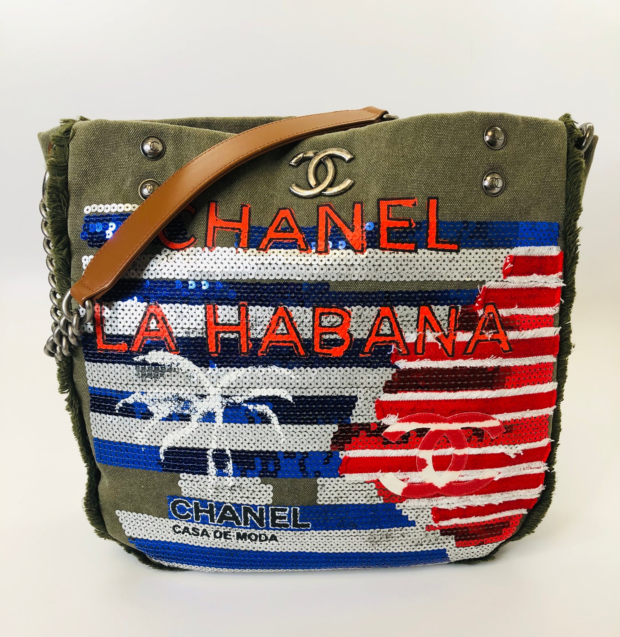 CHANEL Cuba La Habana Sequin, Canvas and Leather Hobo Bag – JDEX Styles