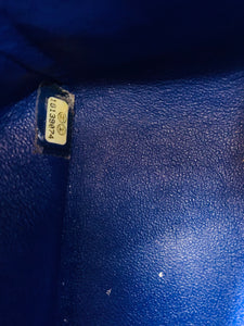 CHANEL Blue Large Classic Double Flap Bag