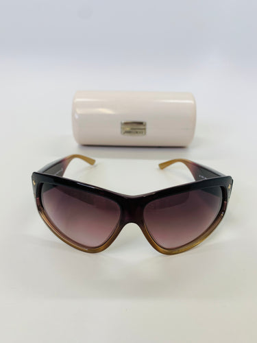 Jimmy Choo Merlot and Gold Ombré Sunglasses