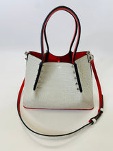 Load image into Gallery viewer, Christian Louboutin White Mini Cabarock Tote With Strap