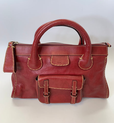 Chloe Dark Red Edith Bag