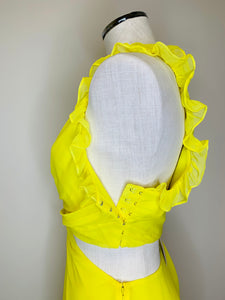 cinq a sept Blazing Yellow Corinne Dress Size 4