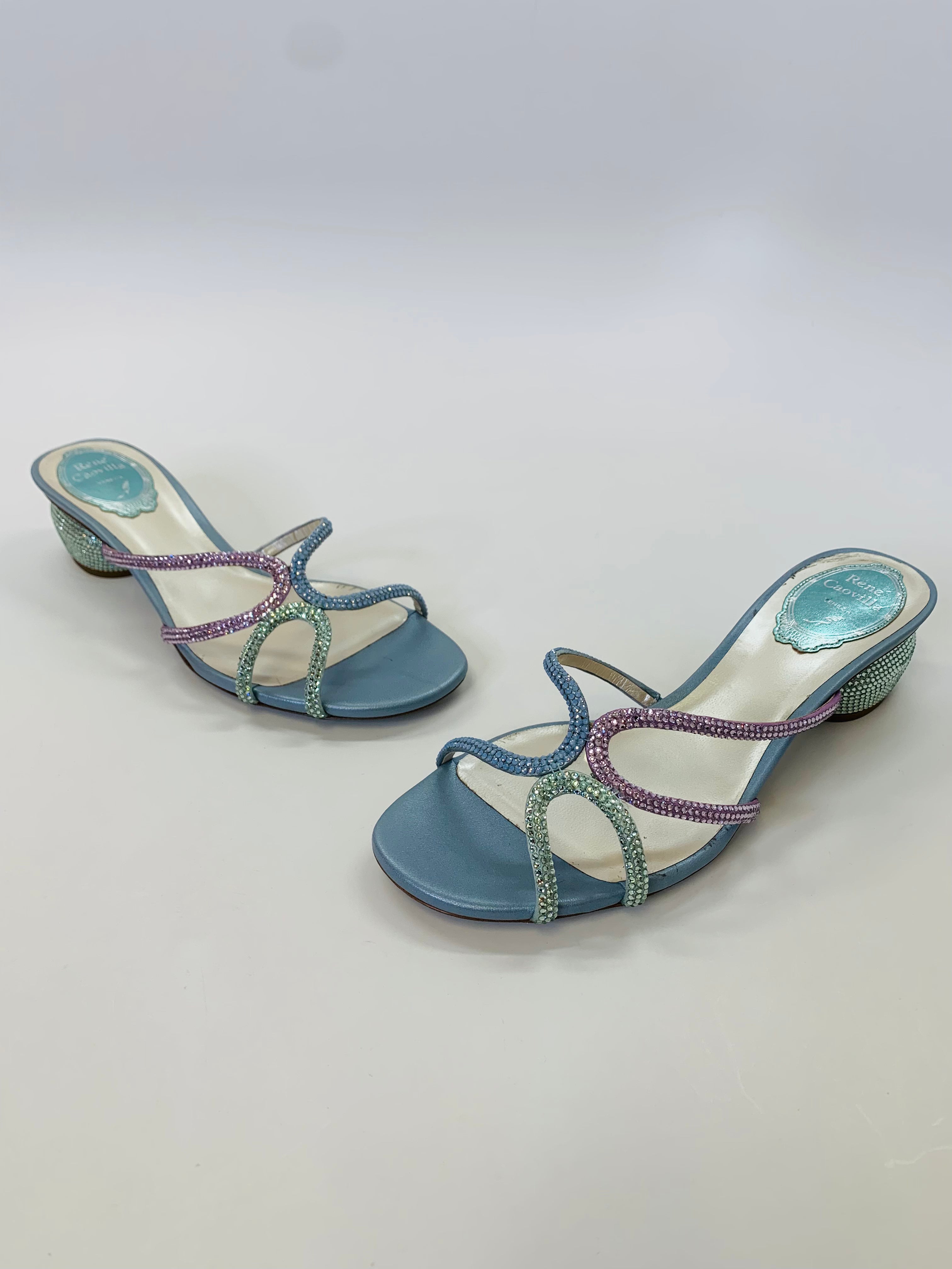 Rene’ Caovilla Crystal Sandals Rene Caovilla Crystal Sandals Size 36 – JDEX Styles