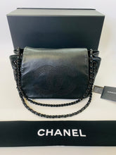 Load image into Gallery viewer, CHANEL Black Studded Accordion Flap Bag