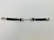 Load image into Gallery viewer, Gucci Sterling Silver and Black Leather Horsebit Bracelet
