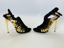 Load image into Gallery viewer, Herve Leger Black Strappy Sandals Size 38 1/2
