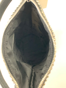 Alexander Wang Black Rhinestone Mesh and Leather Drysack Bag