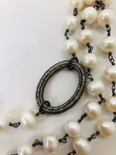 Rainey Elizabeth Long Pearl Necklace