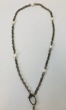 Load image into Gallery viewer, Rainey Elizabeth Chain, Pearl and Pave Diamond Necklace
