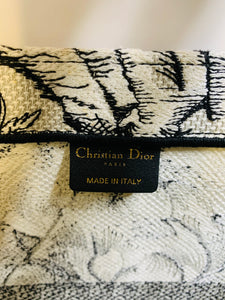 Christian Dior Large Black and Ivory Book Tote