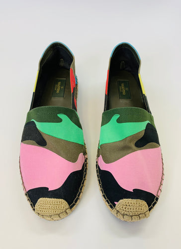 Valentino Garavani Camo Print Espadrilles Size 41