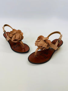 Lanvin Blush Pink Flower Petal Sandals Size 37