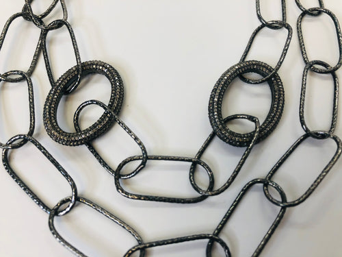 Rainey Elizabeth Long Chain With Diamonds