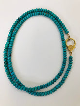 Load image into Gallery viewer, Rainey Elizabeth Turquoise Bead Necklace