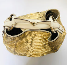 Load image into Gallery viewer, Gucci Large Python Horsebit Hobo